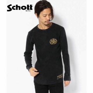 ショット(schott)のschott ロングステリーブTシャツ　ロンTee メンズ　サーマル　インナー(Tシャツ/カットソー(七分/長袖))