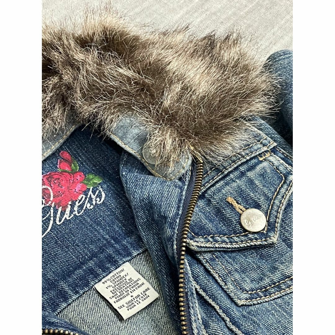 GUESS(ゲス)の【GUESS 120cm(6)】デニムジャケット r22692 キッズ/ベビー/マタニティのキッズ服女の子用(90cm~)(ジャケット/上着)の商品写真