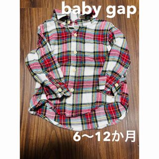 ベビーギャップ(babyGAP)のGAP ベイビー gap baby シャツ ブラウス チェック 70(シャツ/カットソー)