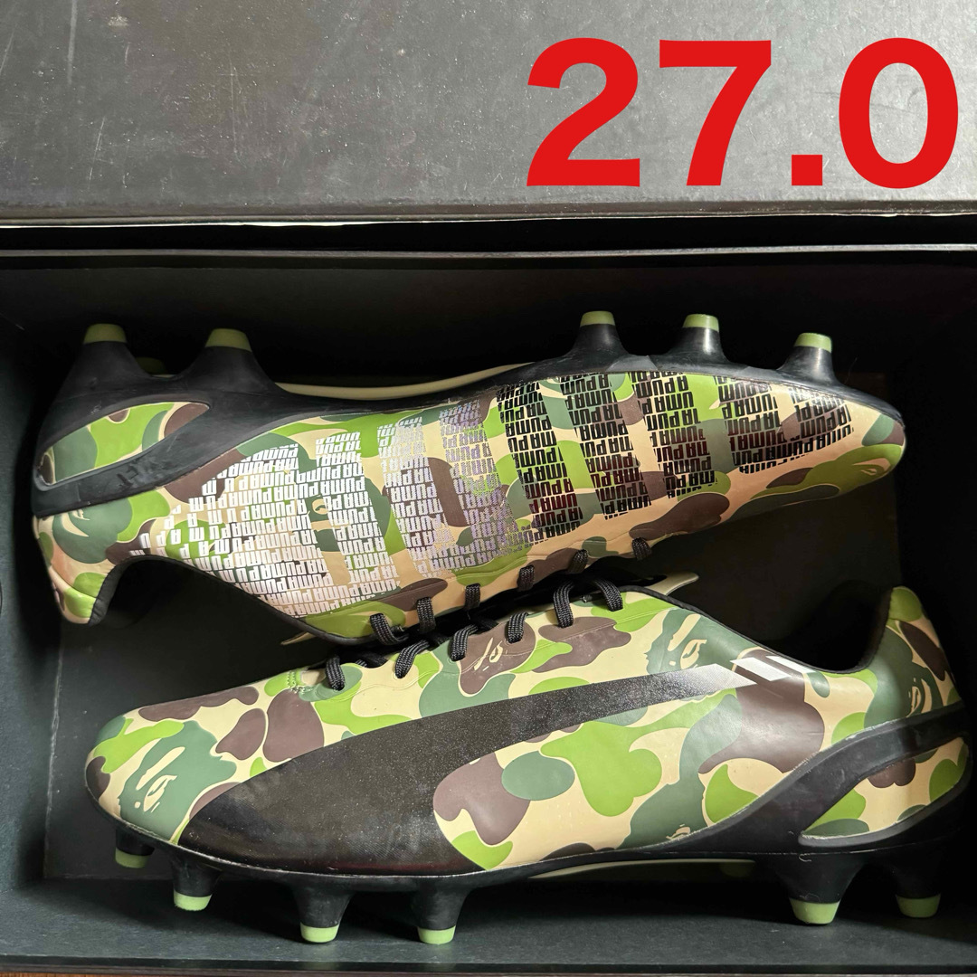 A BATHING APE(アベイシングエイプ)の限定 evospeed BAPE FG エヴォスピード ベイプ スポーツ/アウトドアのサッカー/フットサル(シューズ)の商品写真