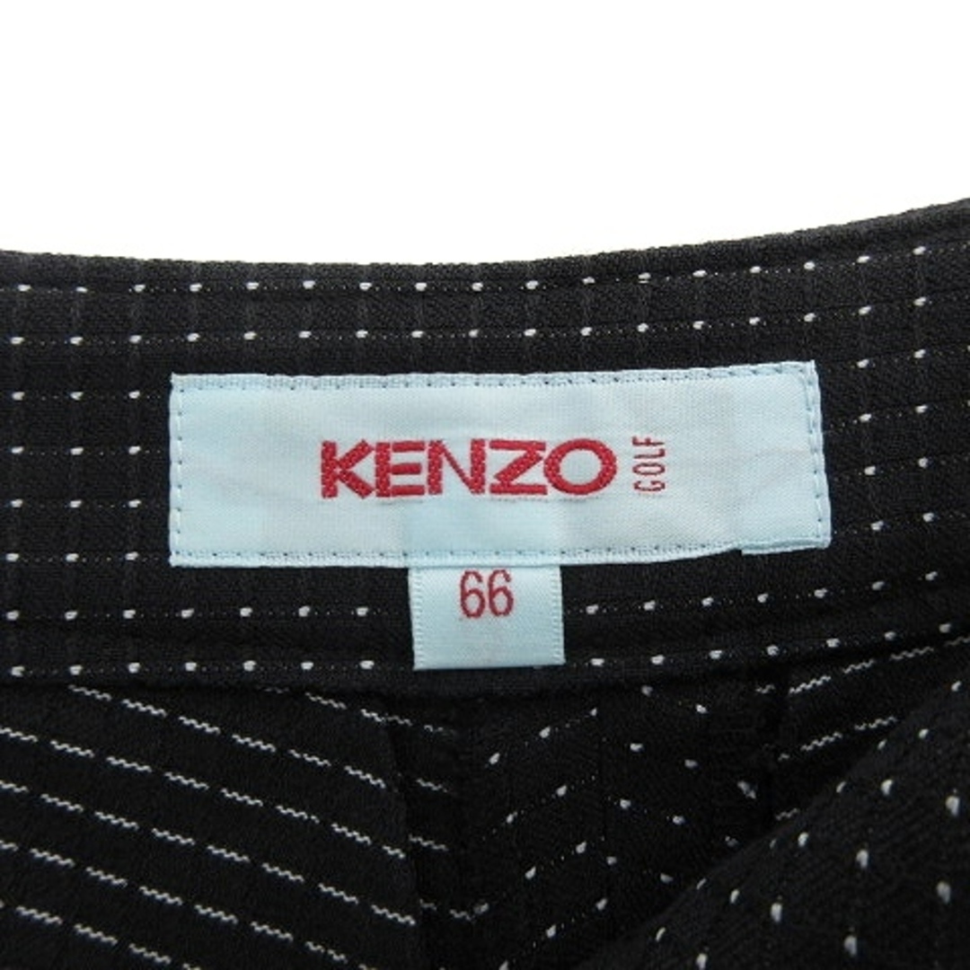 KENZO(ケンゾー)のケンゾー GOLF スポーツウェア ゴルフウェア ストレートパンツ 総柄 黒 白 スポーツ/アウトドアのゴルフ(ウエア)の商品写真