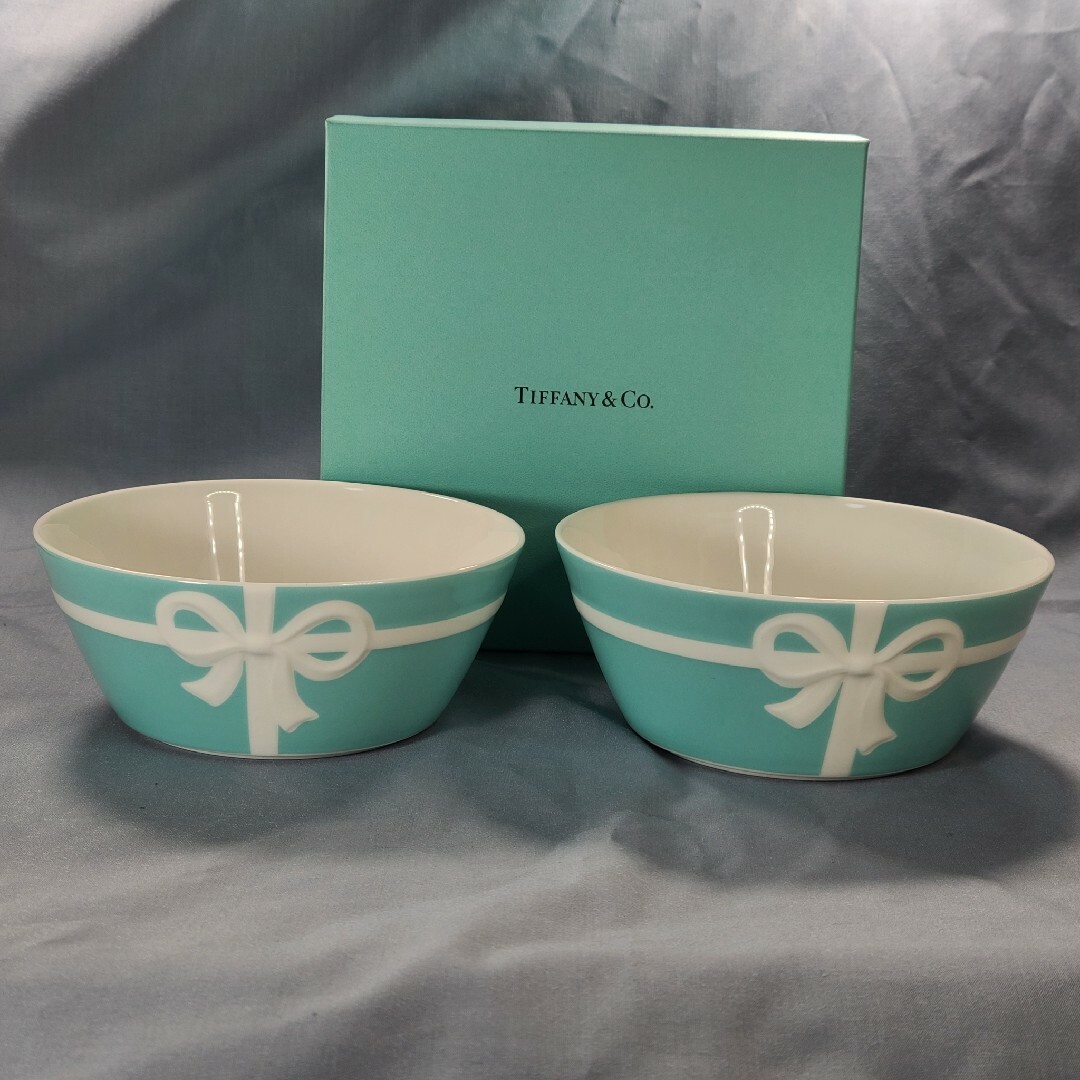 【新品未使用】TIFFANY\u0026Co  ティファニー  ボウル ペア リボン 2個