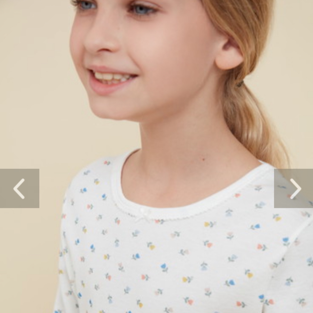 PETIT BATEAU(プチバトー)のプチバトー　プリント長袖パジャマ　12ans キッズ/ベビー/マタニティのキッズ服女の子用(90cm~)(パジャマ)の商品写真