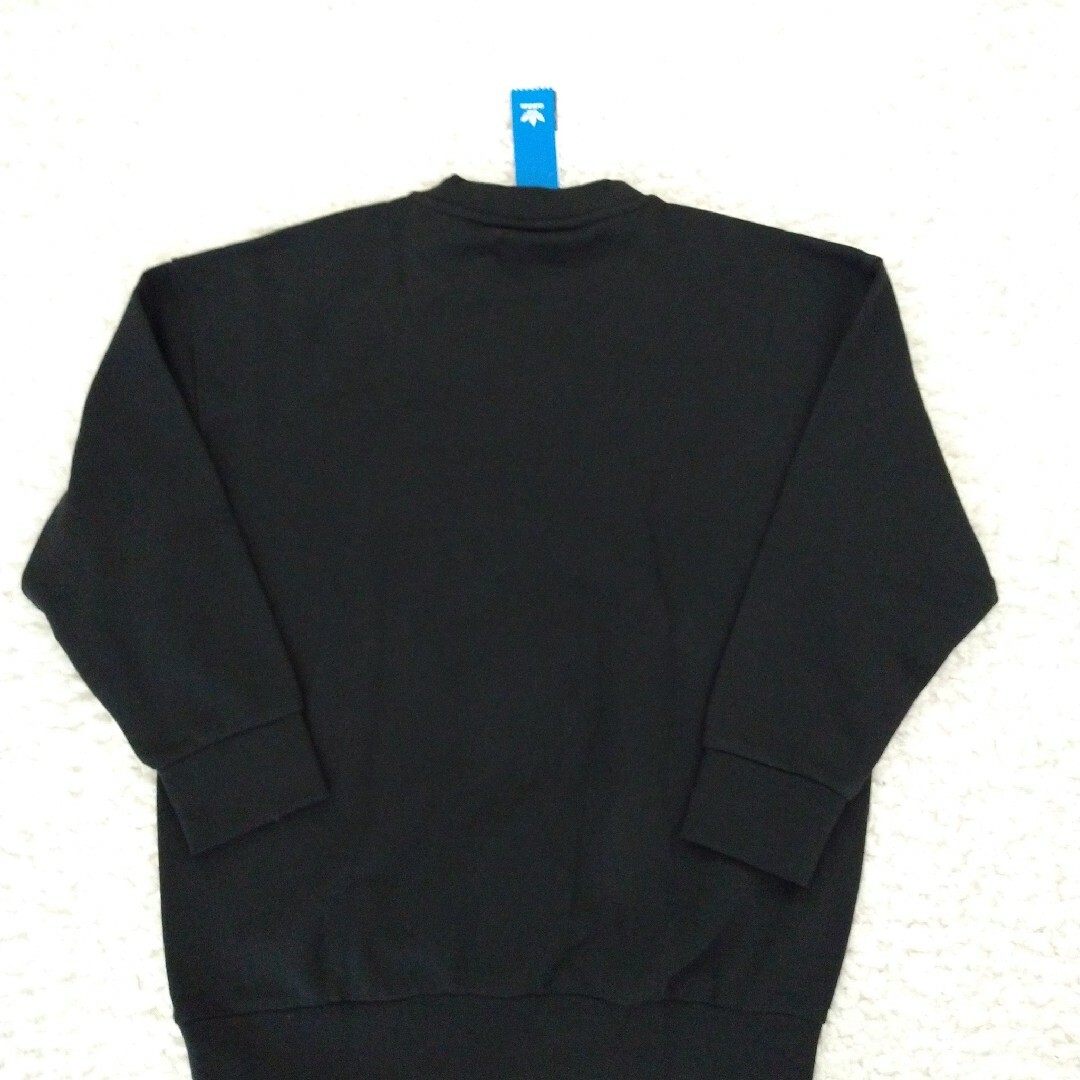 新品 アディダス Boxy Crew Neck Sweat デカロゴ 大きめLトップス