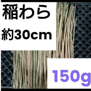 北海道産　稲わら 約30cm カット済  藁 150g 農家直送(その他)