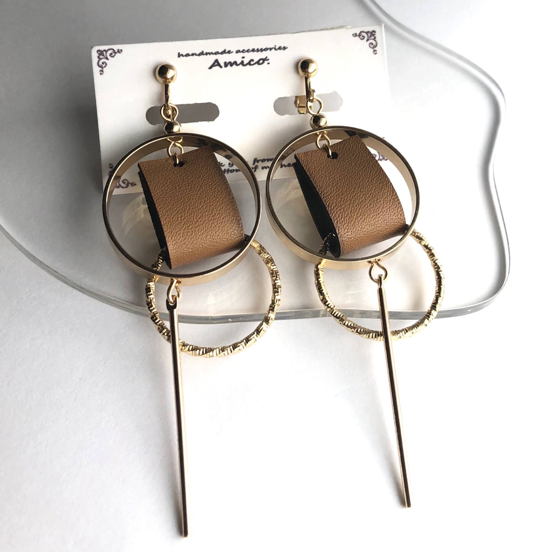 #440 HANDMADE earring(pierce) ハンドメイドのアクセサリー(イヤリング)の商品写真