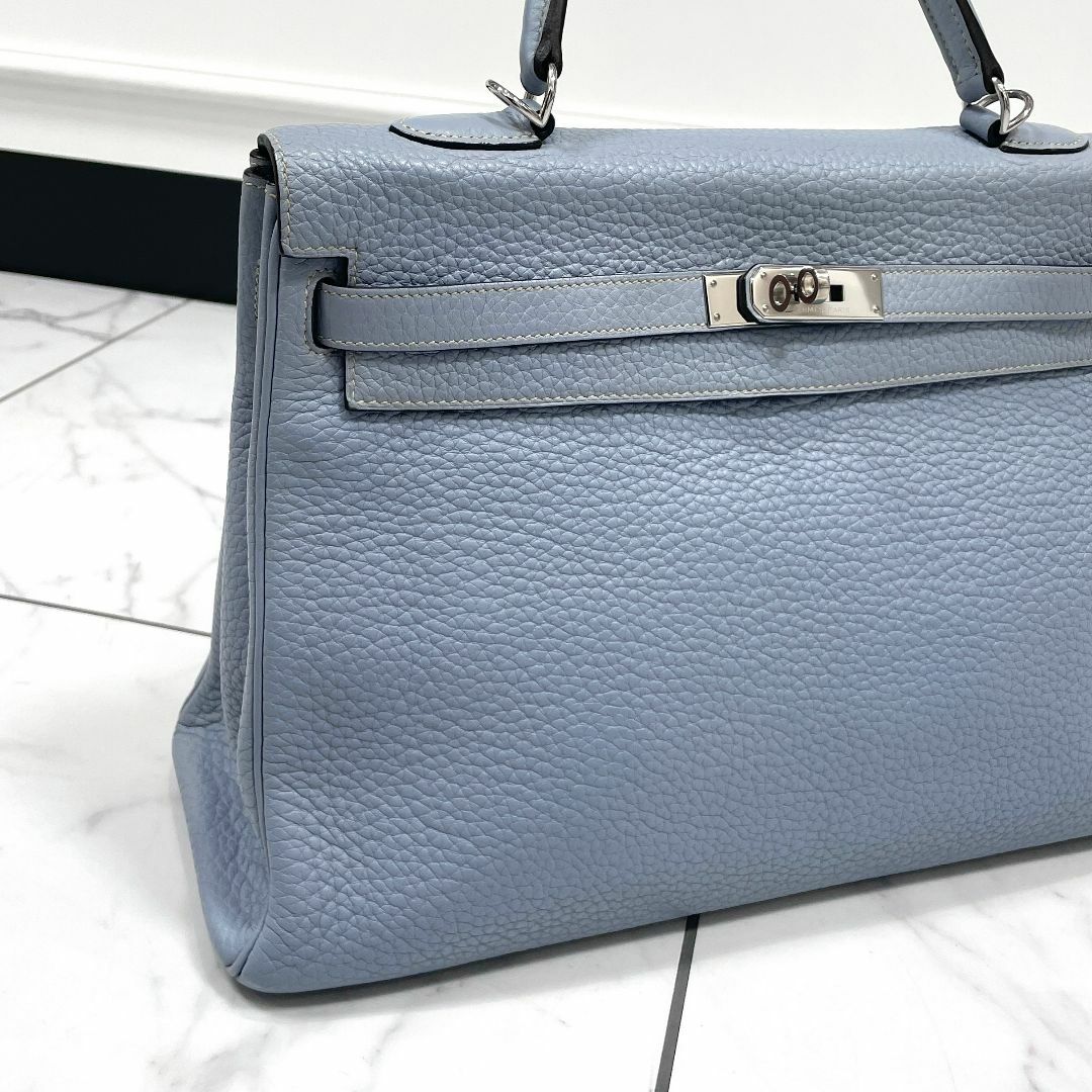 HERMES エルメス ケリー35 トリヨンクレマンス ブルーラン