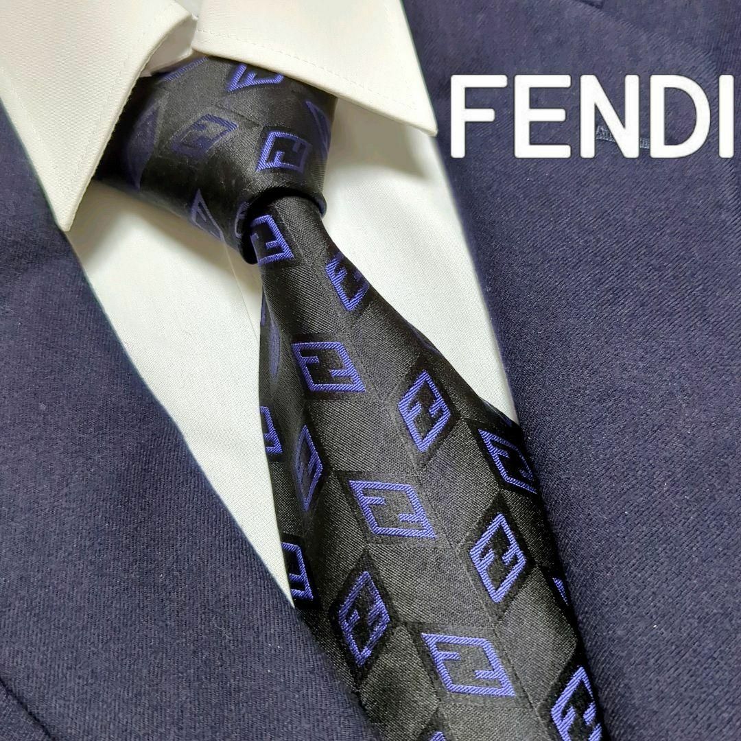 FENDI - フェンディ ネクタイ FFロゴ ズッカ ハイブランド 高級シルク