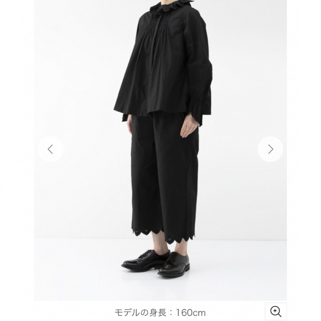 nest Robe(ネストローブ)のnestrobeコットンミラースカラップブラウス レディースのトップス(シャツ/ブラウス(長袖/七分))の商品写真