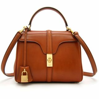 セリーヌ(celine)の良品 セリーヌ ショルダーバッグ スモール 16 セーズ 188003 カーフスキン タン ブラウン CELINE 2way ハンドバッグ イタリア製(ショルダーバッグ)