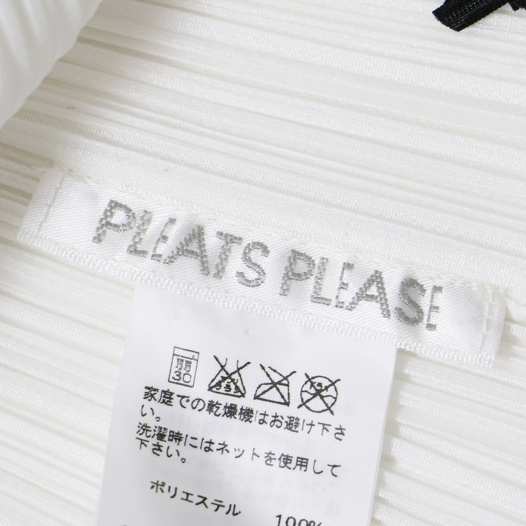 PLEATS PLEASE ISSEY MIYAKE(プリーツプリーズイッセイミヤケ)のPLEATS PLEASE プリーツプリーズ カットソー タンクトップ ノースリーブ トップス ホワイト ブラック カーキ 白 黒 3 Vネック プリーツ 配色 レース カットワーク おしゃれ シンプル きれいめ 大人女子 ブランド 上品 ベーシック【レディース】【中古】【美品】 レディースのトップス(カットソー(半袖/袖なし))の商品写真