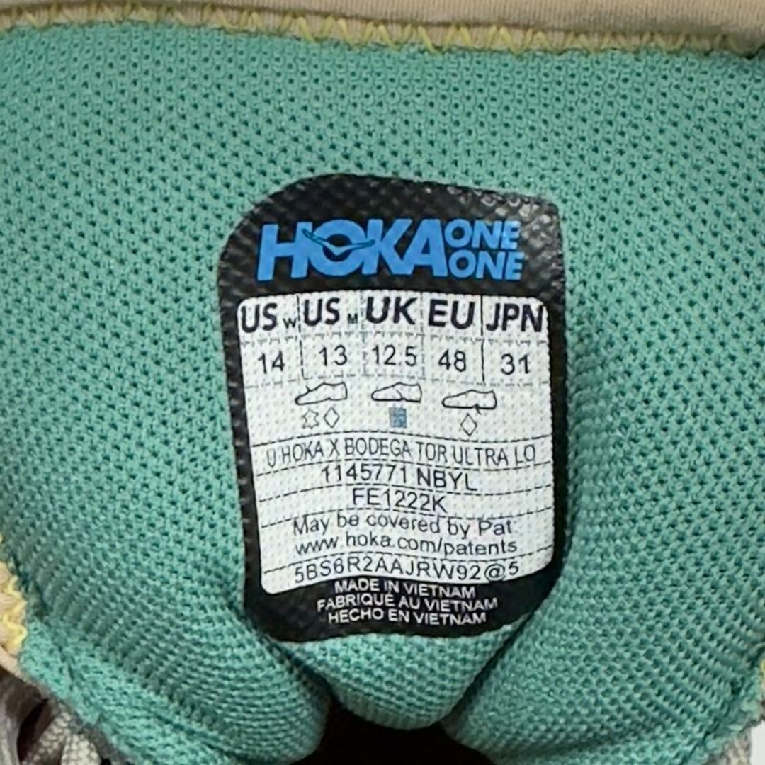 HOKA ONE ONE(ホカオネオネ)の31cm  HOKA x BODEGA ホカ ボデガ TOR ULTRA LO メンズの靴/シューズ(スニーカー)の商品写真