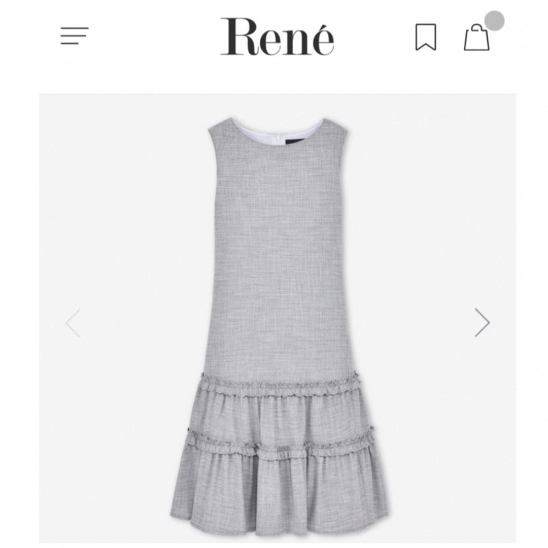 René(ルネ)のRene♡ 2023年 オンライン限定ティアードワンピース レディースのワンピース(ひざ丈ワンピース)の商品写真