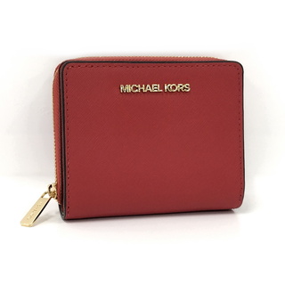 マイケルコース(Michael Kors)のMICHAEL KORS 二つ折り財布 ウォレット レザー レッド(財布)