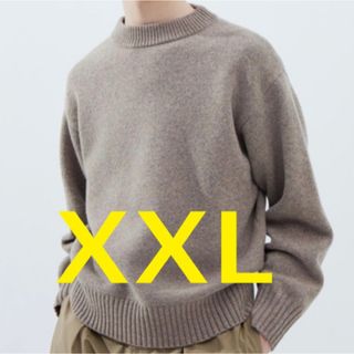 ユニクロ(UNIQLO)のプレミアムラムローゲージセーター　UNIQLO U　2023　XXL　ユニクロU(ニット/セーター)