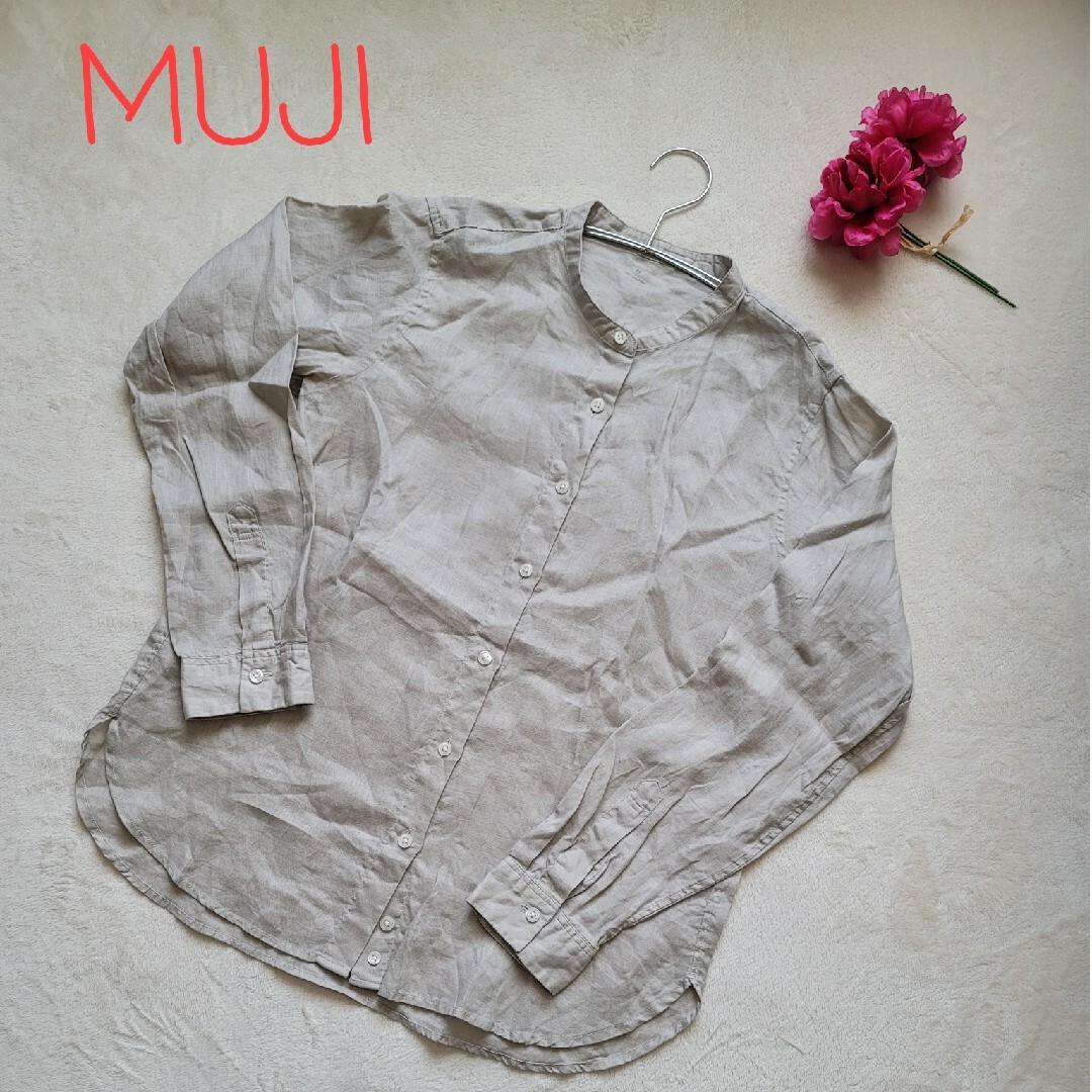 MUJI (無印良品)(ムジルシリョウヒン)のMUJI　シャツ　ブラウス　麻 レディースのトップス(シャツ/ブラウス(長袖/七分))の商品写真