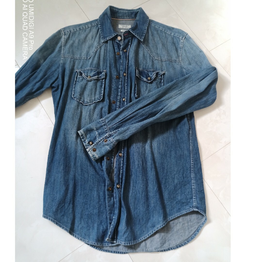 ZARA(ザラ)のused　ZARA　デニムシャツ メンズのトップス(シャツ)の商品写真