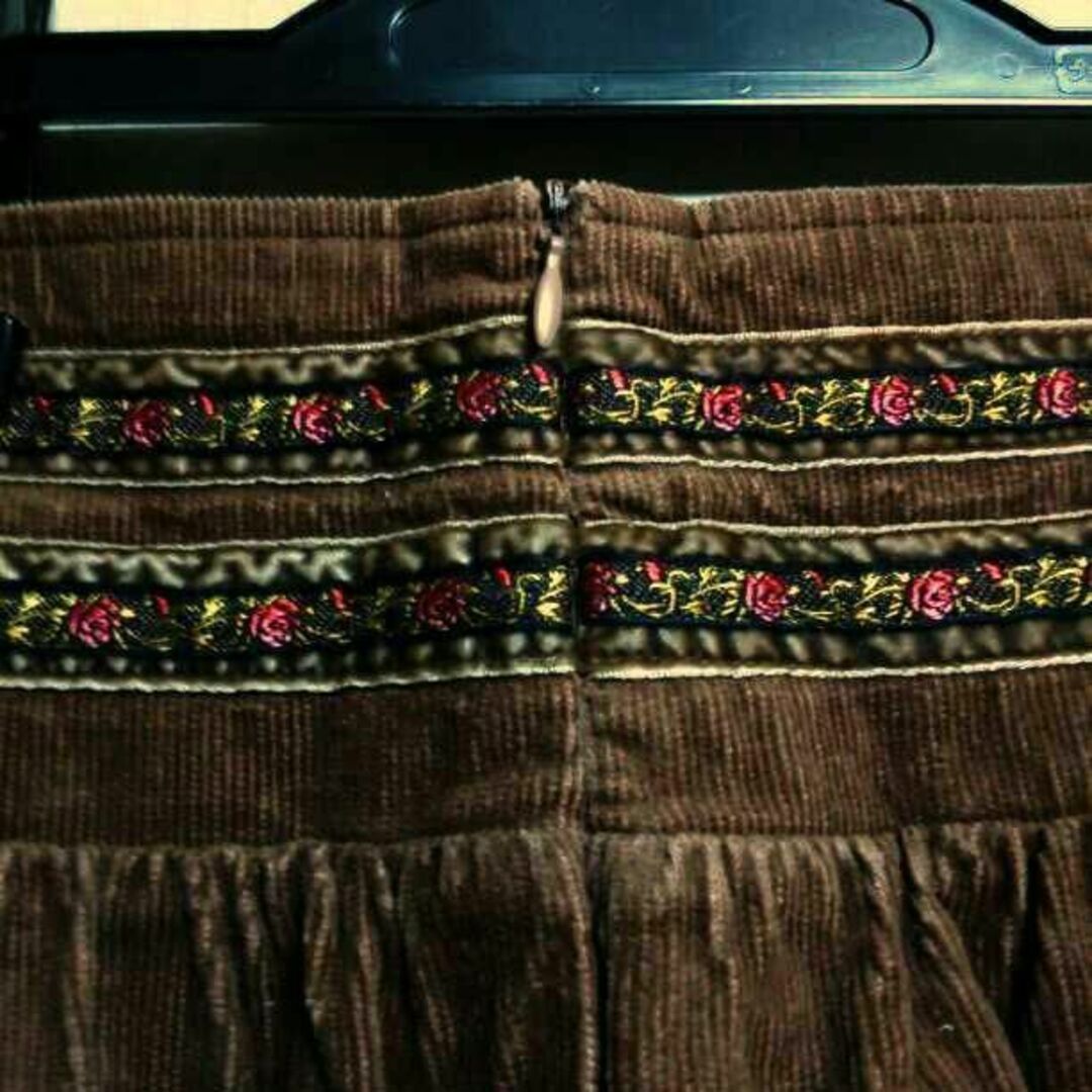 【未使用】ボヘミアン＊コーデュロイスカート レディースのスカート(ミニスカート)の商品写真