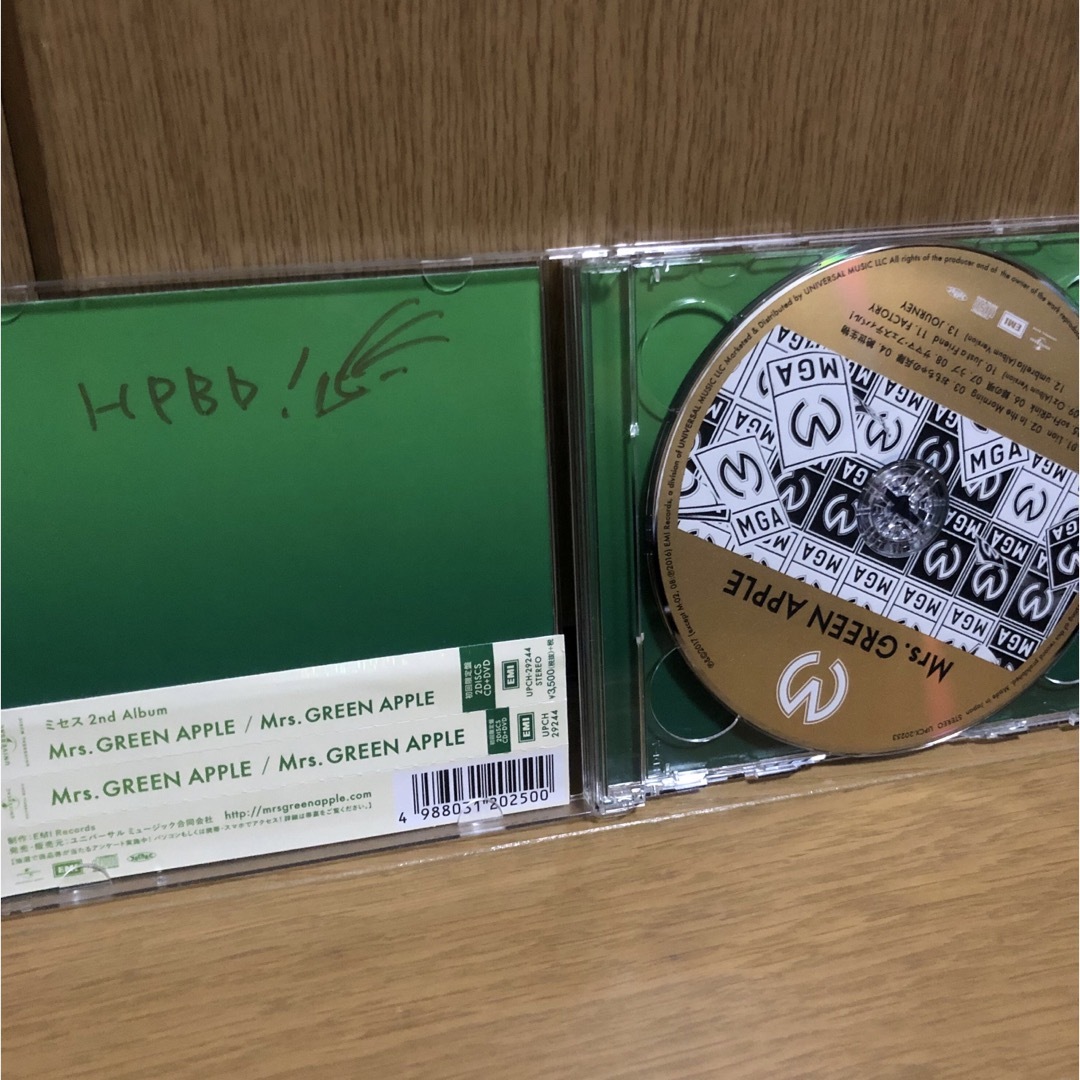 Mrs.GREEN APPLE(初回)直筆サイン付き - ポップス/ロック(邦楽) Mrs.GREEN APPLE(初回)直筆サイン付き - ポップス/ロック(邦楽)