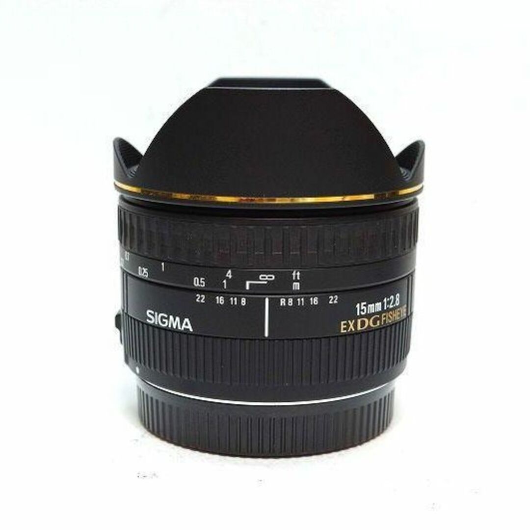 【美品】SIGMA 単焦点魚眼レンズ 15mm F2.8 EX DG キャノン用