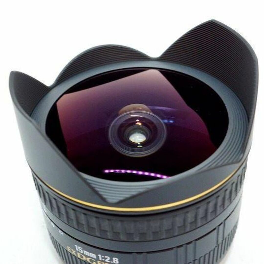 【美品】SIGMA 単焦点魚眼レンズ 15mm F2.8 EX DG キャノン用