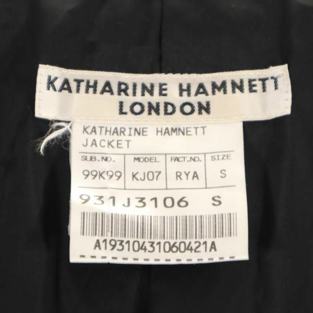 キャサリンハムネット テーラードジャケット S ブラック KATHARINE HAMNETT メンズ   【231014】 8