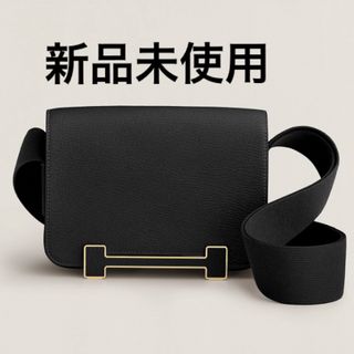 エルメス(Hermes)の新品未使用 エルメス ゲタ ブラック ゴールド金具 HERMES 黒(ショルダーバッグ)