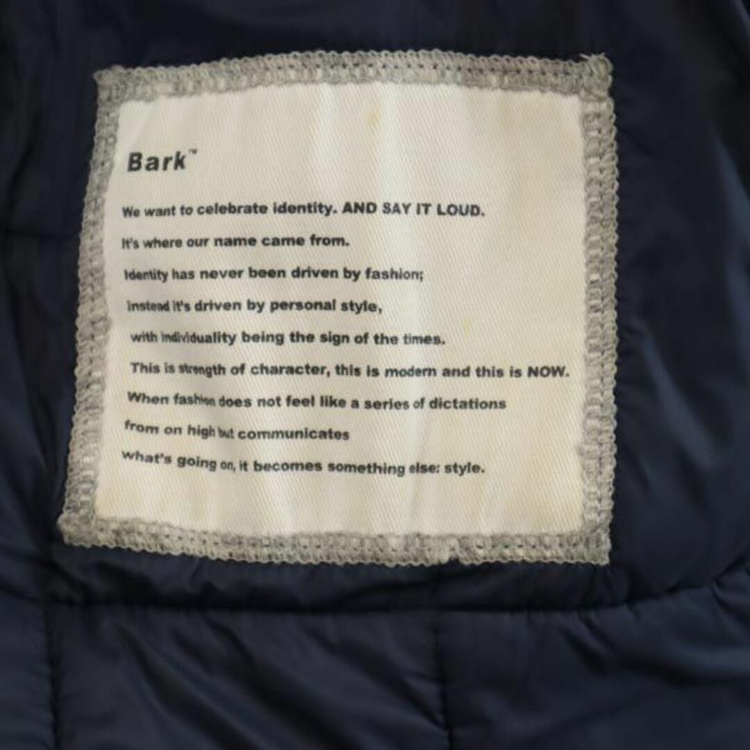バーク イタリア製 中綿 ニット ウールジャケット L グレー BARK フード ダッフル メンズ   【231014】 8