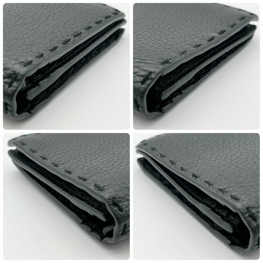 【新品・未使用】FENDI セレリア レザー二つ折り財布 ブラック