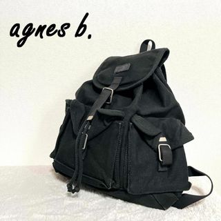 アニエスベー(agnes b.)のレア✨agnes b アニエスベー リュック/バックパック ブラック/黒(リュック/バックパック)