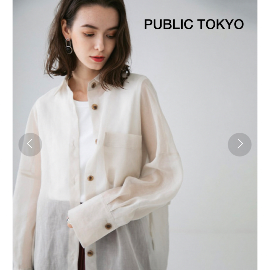 PUBLIC TOKYO シアーオーバーシャツ