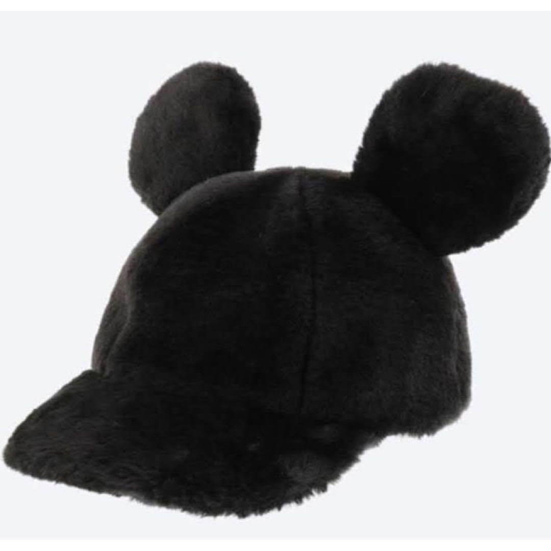 Disney(ディズニー)の美品 モコモコミッキーキャップ】ディズニー ランド・シー！！使える帽子 レディースの帽子(キャップ)の商品写真