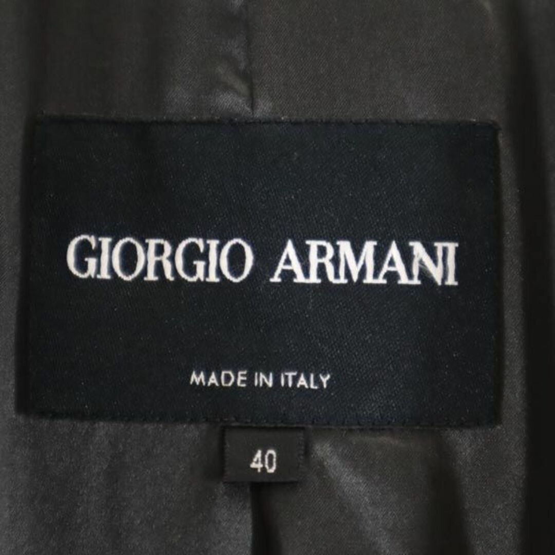 ジョルジオアルマーニ イタリア製 テーラードジャケット 40 グレー GIORGIO ARMANI レディース   【231014】