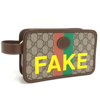 GUCCI セカンドバッグ クラッチバッグ GGスプリーム PVCコーティング