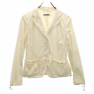 ジルサンダー(Jil Sander)のジルサンダー イタリア製 テーラードジャケット 34 白 JIL SANDER レディース 【中古】  【231014】(ロングコート)