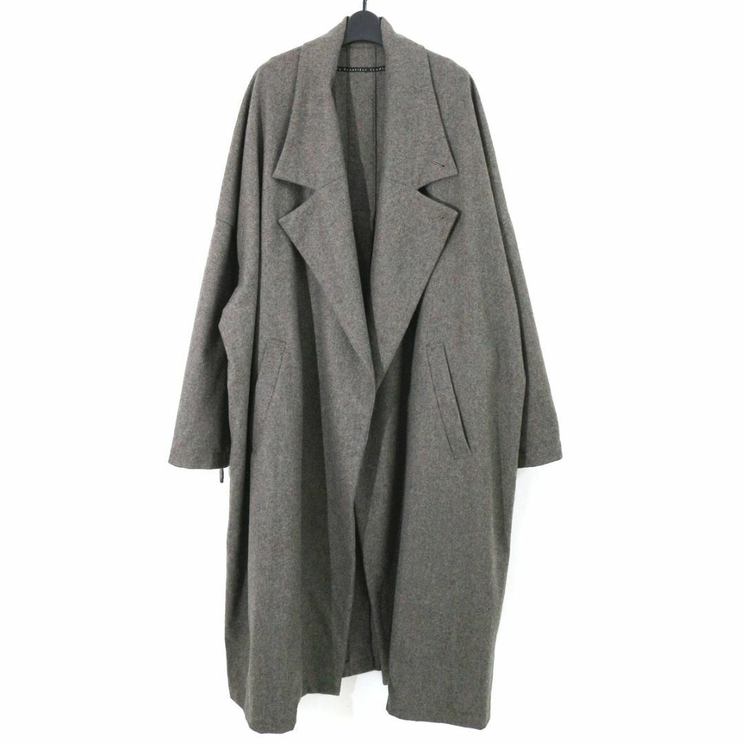 マイビューティフルランドレット 20AW フランネルウールロングコート-