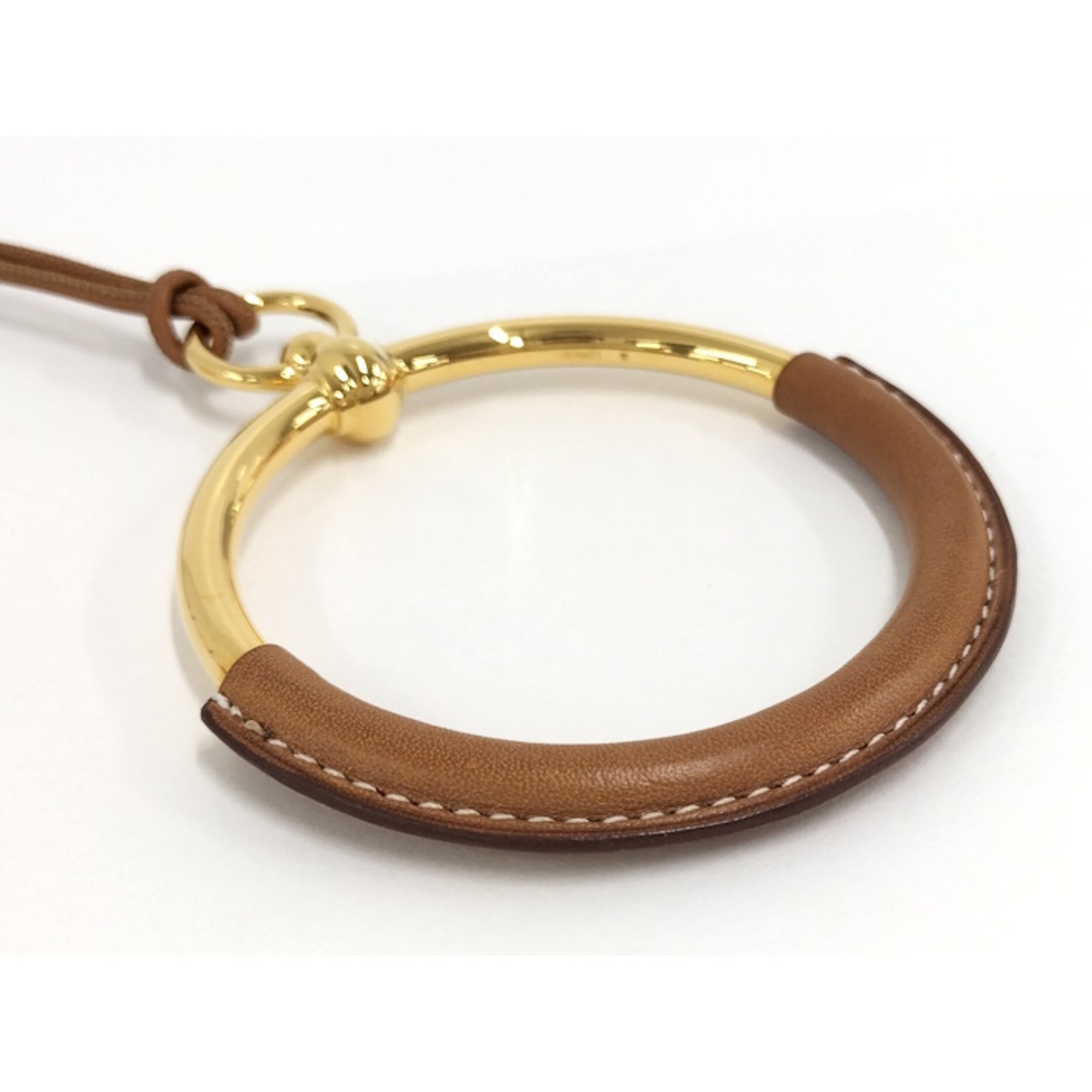 Hermes - HERMES ネックレス ループグラン スイフト レザー メッキ ...