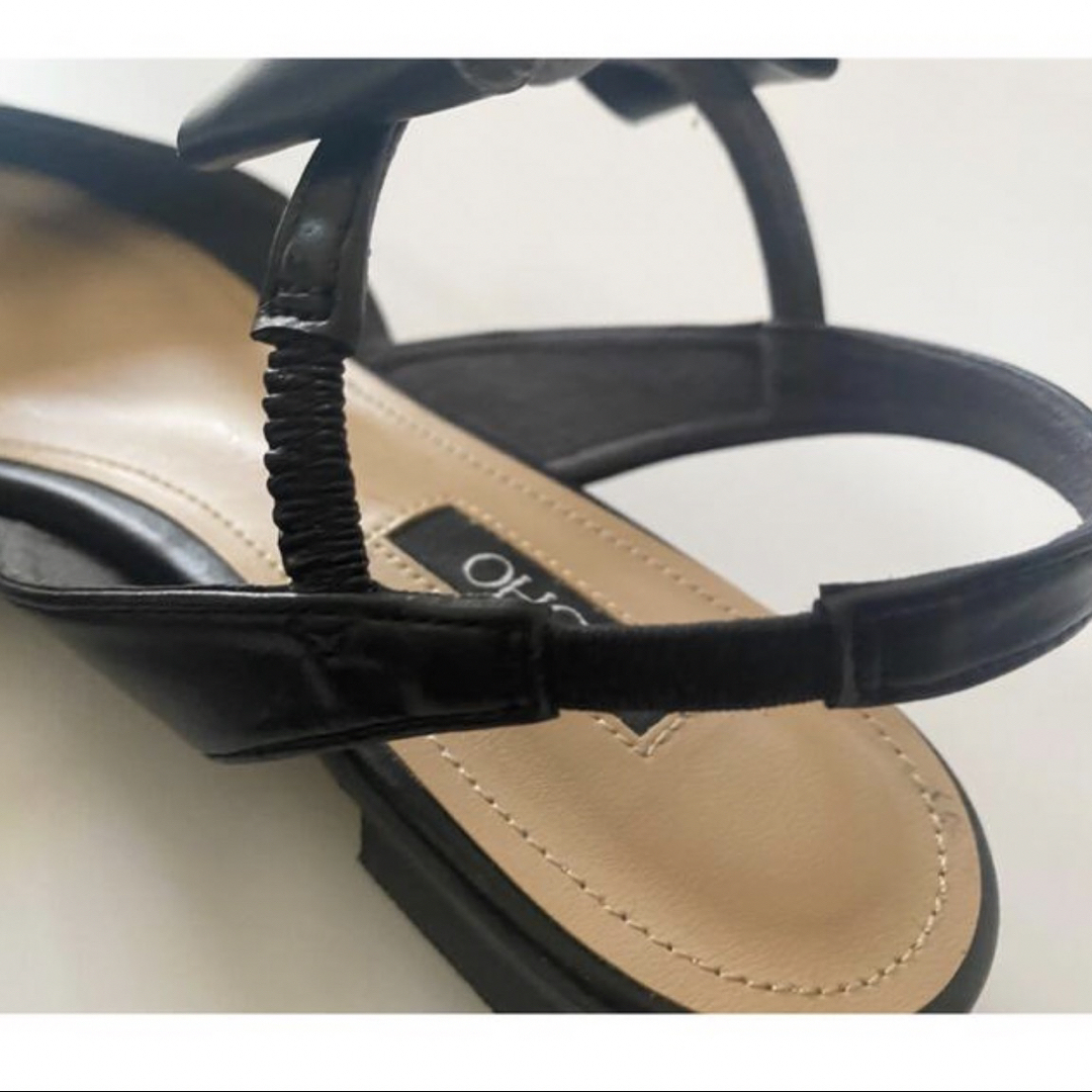 Drawer(ドゥロワー)のOHGA アンクルリボンミュール cygne シーマリー　heve ラドロー レディースの靴/シューズ(ハイヒール/パンプス)の商品写真