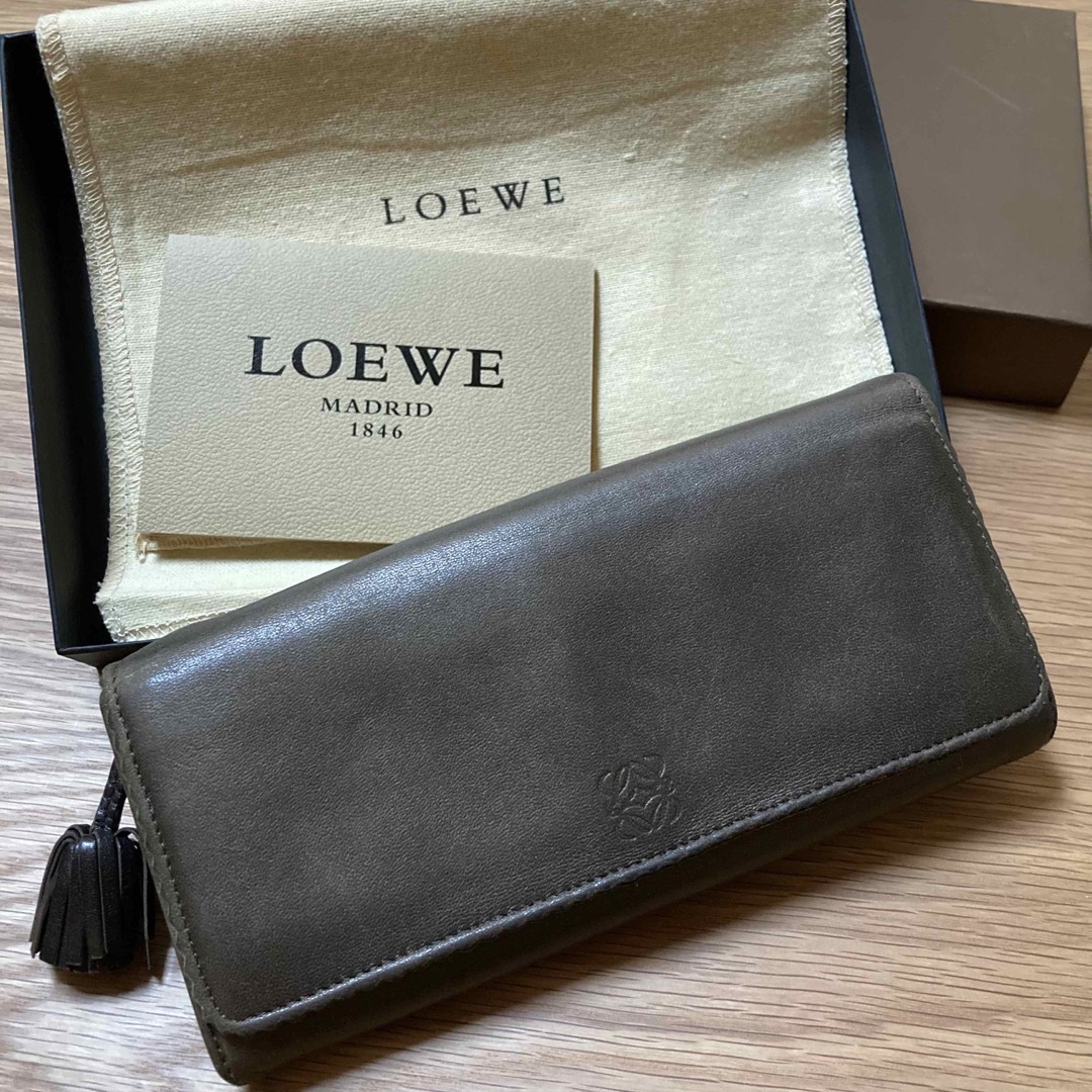 ロエベ LOEWE ラム ナッパレザー 長財布 アナグラム