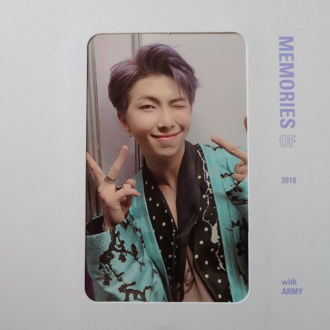 RM＞BTS memories of 2018 Blu-ray トレカ-