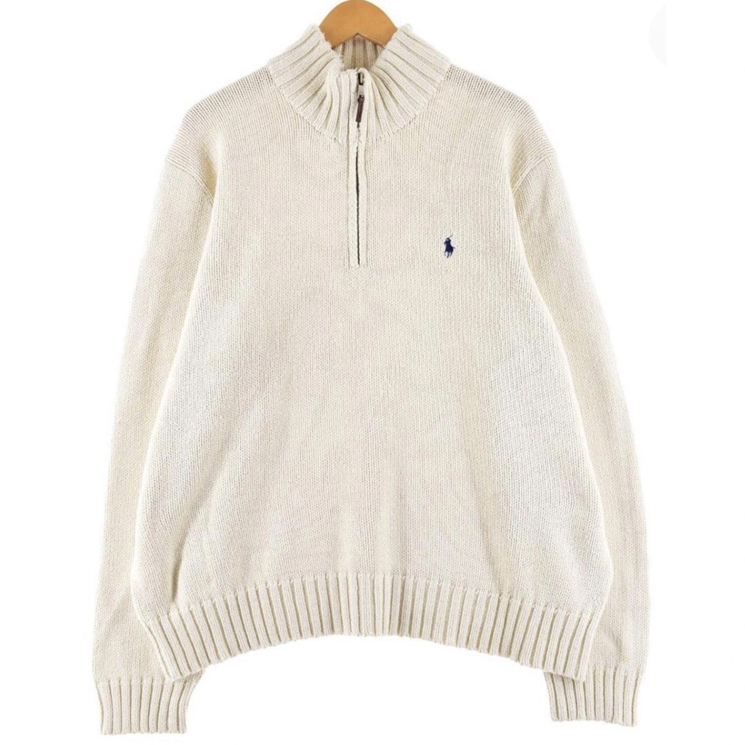 POLO RALPH LAUREN(ポロラルフローレン)の古着 Ralph Lauren ハーフジップ　ラルフローレン メンズのトップス(ニット/セーター)の商品写真