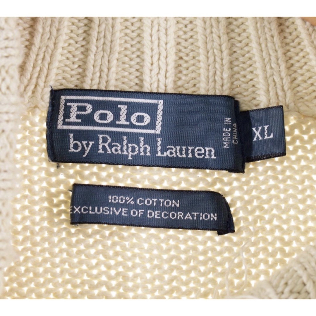 POLO RALPH LAUREN(ポロラルフローレン)の古着 Ralph Lauren ハーフジップ　ラルフローレン メンズのトップス(ニット/セーター)の商品写真