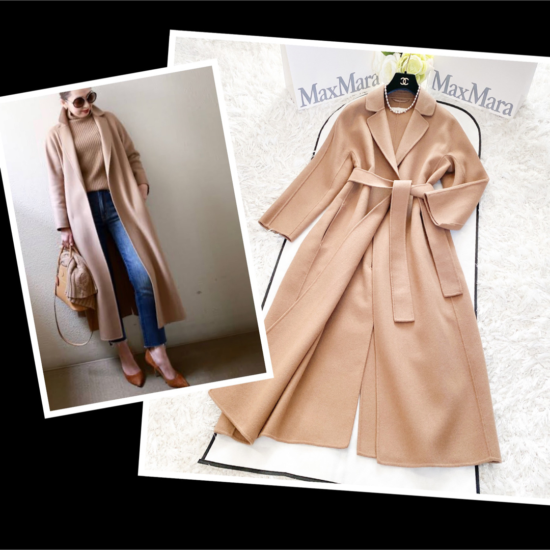 Max Mara(マックスマーラ)の★美品★マックスマーラMaxMara★クチートアマーノ ダブルフェイス コート★ レディースのジャケット/アウター(ロングコート)の商品写真