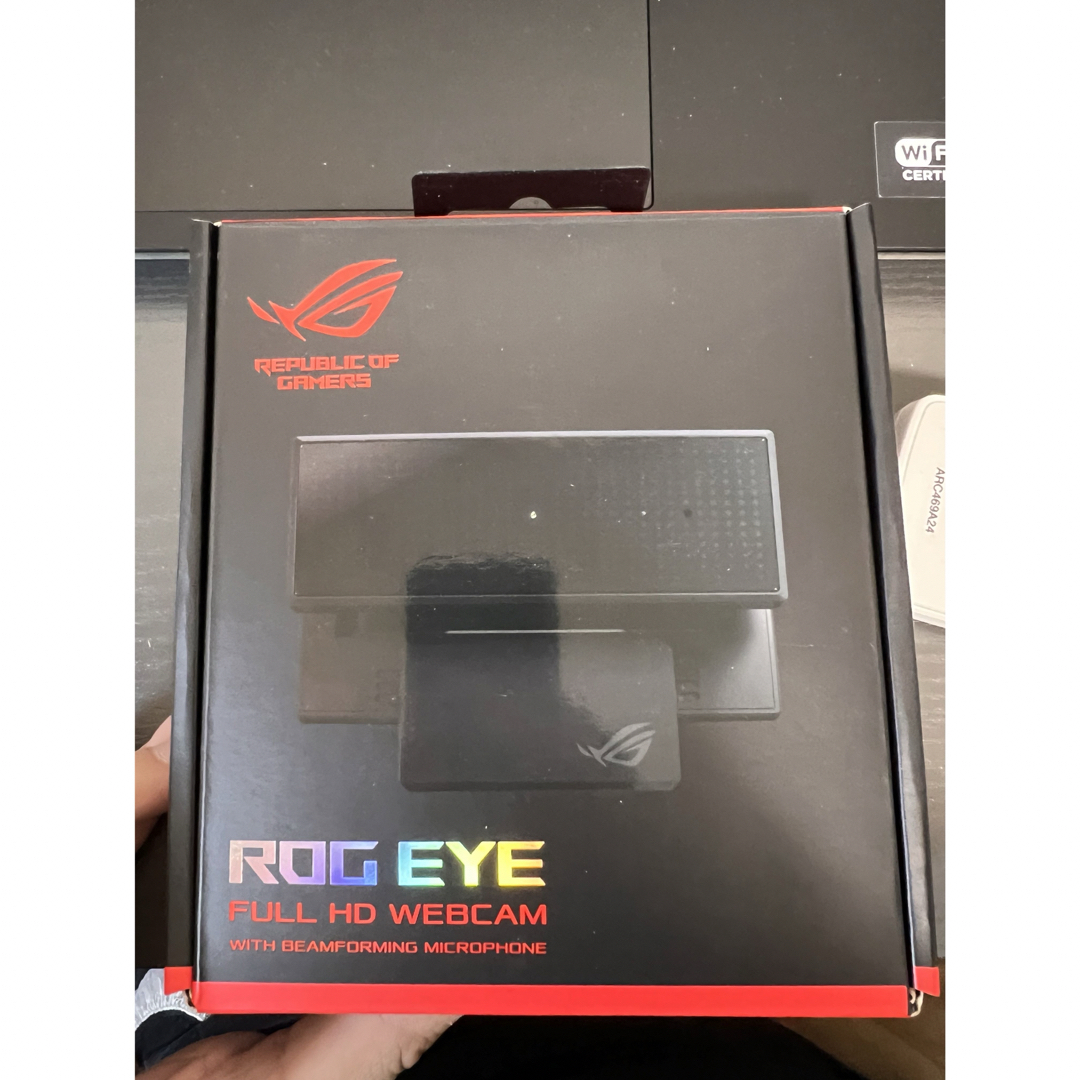 ASUS(エイスース)の【高性能ウェブカメラ】ASUS ROG EYE ほぼ新品 スマホ/家電/カメラのPC/タブレット(PC周辺機器)の商品写真