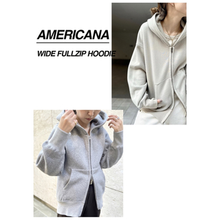 L'Appartement アメリカーナ WIDE FULLZIP HOODIE