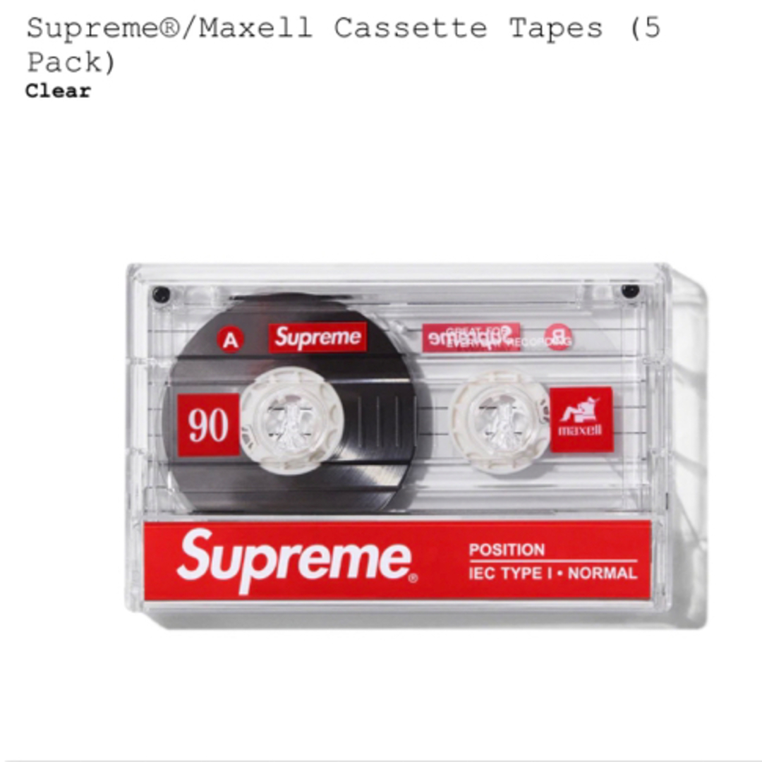 Supreme(シュプリーム)のSupreme Maxell Cassette Tapes メンズのアクセサリー(その他)の商品写真