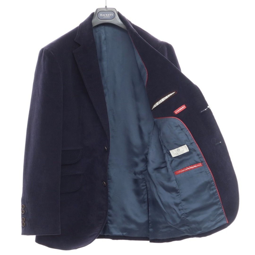 【中古】ハケットロンドン HACKETT LONDON コーデュロイ ジャケット ネイビー【サイズ38/48】【メンズ】 メンズのジャケット/アウター(テーラードジャケット)の商品写真