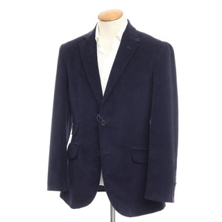 【中古】ハケットロンドン HACKETT LONDON コーデュロイ ジャケット ネイビー【サイズ38/48】【メンズ】(テーラードジャケット)