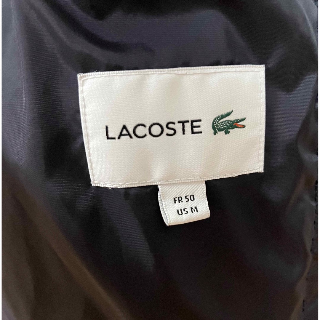 LACOSTE(ラコステ)のラコステ  ピケダウンジャケット　ネイビー　サイズ50 メンズのジャケット/アウター(ダウンジャケット)の商品写真