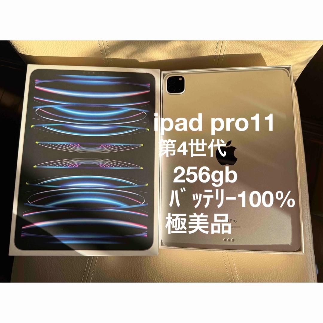 極美品　バッテリー100% M2  iPad pro 11 第4世代 256gb